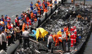 إندونيسيا… قتلى وجرحى في حريق على متن سفينة