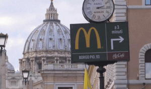 “ماكدونالدز” تقبل تحدي البابا فرنسيس!