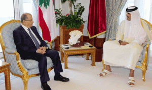 محادثات رسمية لبنانية قطرية… عون طلب والامير وعد