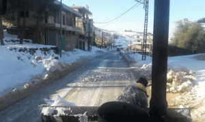 موجة من الجليد ضربت قرى حاصبيا