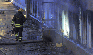 حريق هائل في مبنى للاجئين في السويد