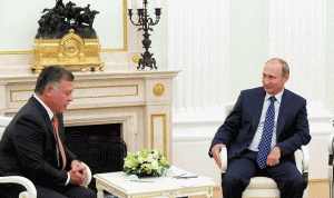 بوتين بحث مع العاهل الأردني التسوية في سوريا