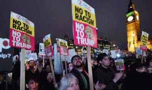 الآلاف يتظاهرون ضدّ ترامب في لندن