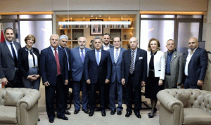 إبراهيم إستقبل وفد المجلس الاغترابي اللبناني للاستثمار