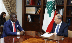 عون استقبل وزير الدفاع الغاني: راغبون في تعزيز العلاقات الثنائية
