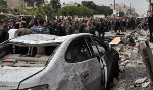تفجير يستهدف حافلة وسط حمص