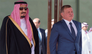 الملك سلمان في الأردن لبحث العلاقات