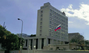 قصف السفارة الروسية بدمشق