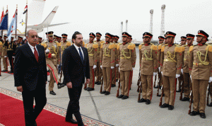 بالصور… الحريري في مصر وإستقبال رسمي له