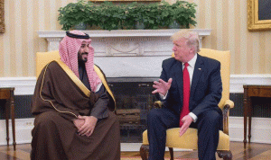 ترامب بحث مع ولي العهد السعودي في “التهديد الإيراني”
