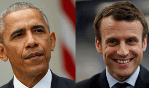 أوباما يعلن دعم ماكرون للرئاسة الفرنسية