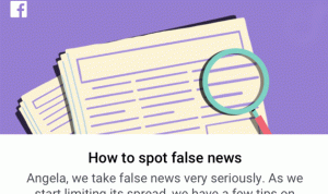 نصائح من Facebook لاكتشاف “الأخبار الكاذبة”