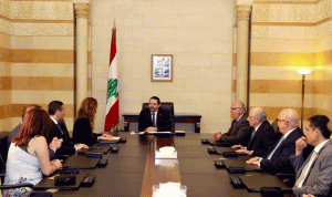 لقاءات الحريري في السراي الحكومي