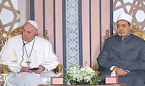بالصور… البابا في مؤتمر الأزهر العالمي للسلام: للحوار بين الأديان!