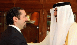 الحريري التقى أمير دولة قطر