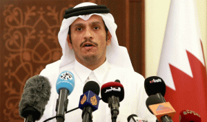وزير خارجية قطر يحذر من دفع الدوحة بإتجاه إيران