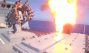بالفيديو… لحظة إطلاق السفن الروسية صواريخ على “داعش” قرب تدمر