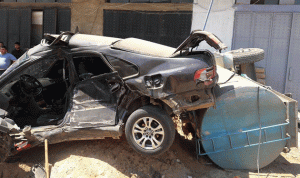 اصابة سائق صهريج بحادث في الدوسة عكار