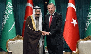 أردوغان يناقش مع الملك سلمان إنهاء التوتر بشأن قطر