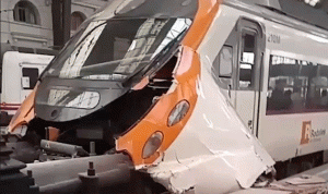 إصابة العشرات في حادث قطار في إسبانيا