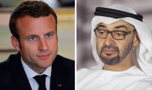 الرئيس الفرنسي وولي عهد أبوظبي يبحثان أزمة قطر