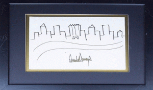لوحة من “رسم” ترامب في المزاد العلني