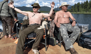 بالصور والفيديو…. بوتين صياد اسماك في سيبيريا