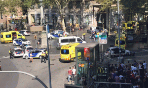بالفيديو… لحظة اعتقال أحد المتهمين في هجوم برشلونة