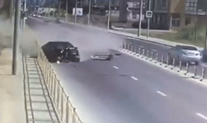 بالفيديو… حادث سير مروع  يحول عرسا الى مأتم!