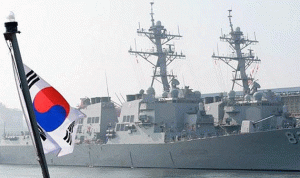 البحرية الكورية الجنوبية تجري مناورات ضخمة بالذخيرة الحية