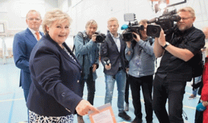 رئيسة وزراء النروج تعلن فوزها في الانتخابات العامة