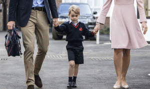 بالصور… الأمير جورج في أول يوم دراسة له