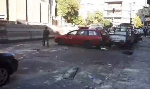 بالفيديو… انتحاريون يهاجمون مركز قيادة شرطة دمشق