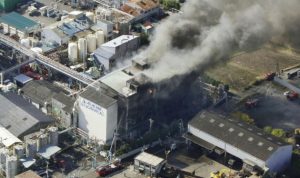 14 جريحا بانفجار داخل مصنع مواد كيميائية في اليابان