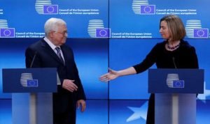 الاتحاد الأوروبي يدعم عبّاس بشأن القدس