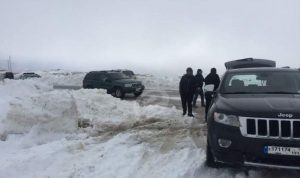 انقاذ 7 مواطنين علقوا وسط الثلوج في جرود الضنية