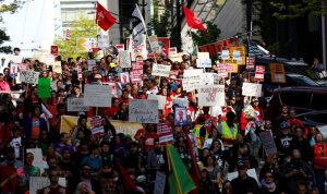 مسيرات في عيد العمال تندد بسياسات ترامب
