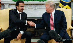 بعد الاتفاق مع طالبان.. ترامب يشكر أمير قطر