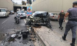 بالصور… حادث سير مروع عند نفق شاتيلا