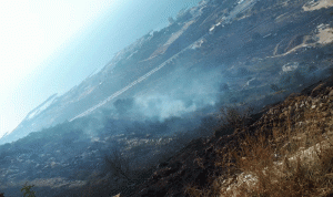 اندلاع حريق في خراج بلدة دده