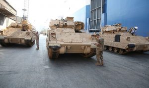 الجيش يتسلم الدفعة الرابعة من آليات القتال المدرعة