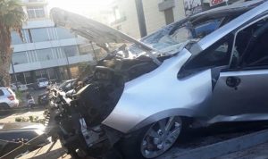 بالفيديو والصور: قتيلة بدهور سيارتها من كورنيش الروشة الى الشاطئ