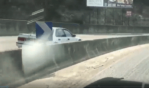 بالفيديو: مشهد مفزع على أوتوستراد المتن السريع