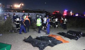 بالصور: 6 قتلى و39 جريحاً بحادث سير في تركيا