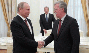 بوتين يجتمع مع بولتون الأسبوع المقبل