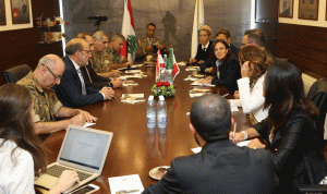 الصراف ناقش مع وفد لجنة الدفاع الإيطالية سبل تعزيز التعاون