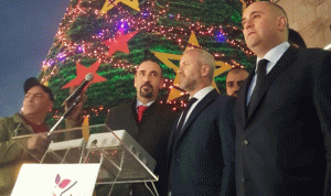 إضاءة شجرة الميلاد في بعلبك… حبشي: ما نشاهده صورة عن التآخي