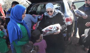 مساعدات لـ250 عائلة سورية في مخيمات طرابلس