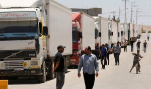 قافلة من الشاحنات التابعة للتحالف الدولي تصل سوريا