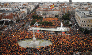 تظاهرات في برشلونة احتجاجًا على محاكمة الانفصاليين